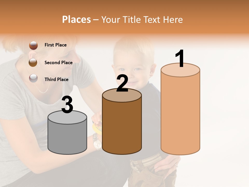 Amusement Diaper Isolated PowerPoint Template