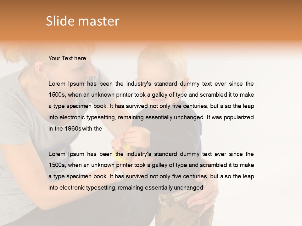 Amusement Diaper Isolated PowerPoint Template