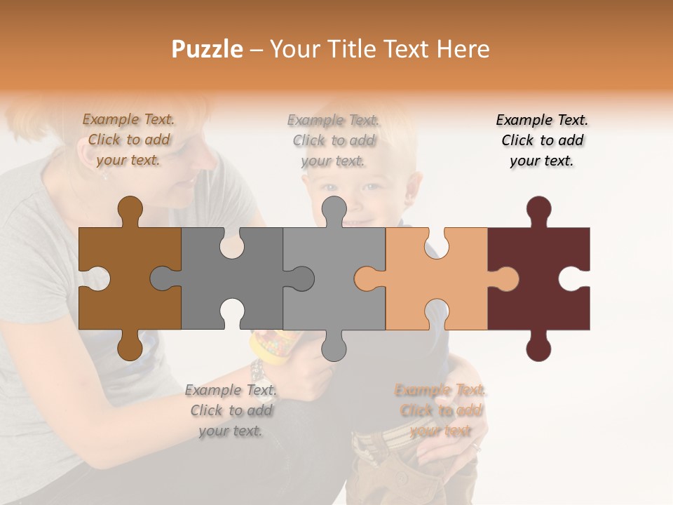 Amusement Diaper Isolated PowerPoint Template