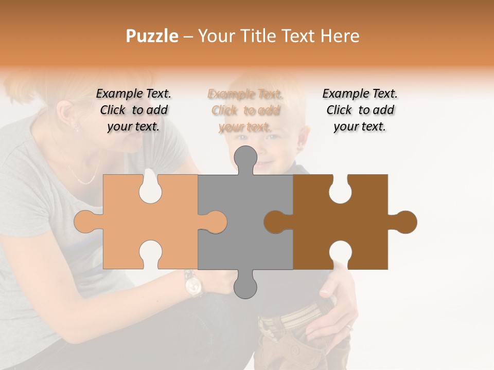 Amusement Diaper Isolated PowerPoint Template