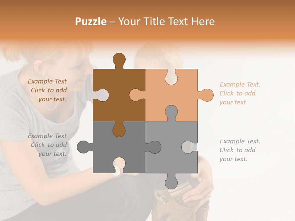 Amusement Diaper Isolated PowerPoint Template