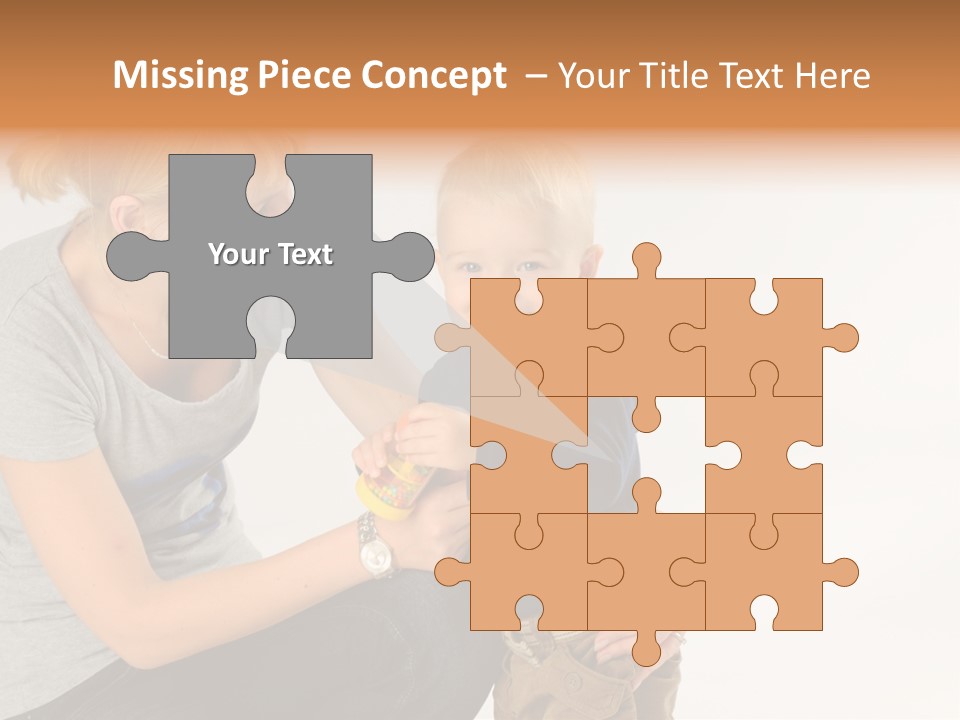 Amusement Diaper Isolated PowerPoint Template