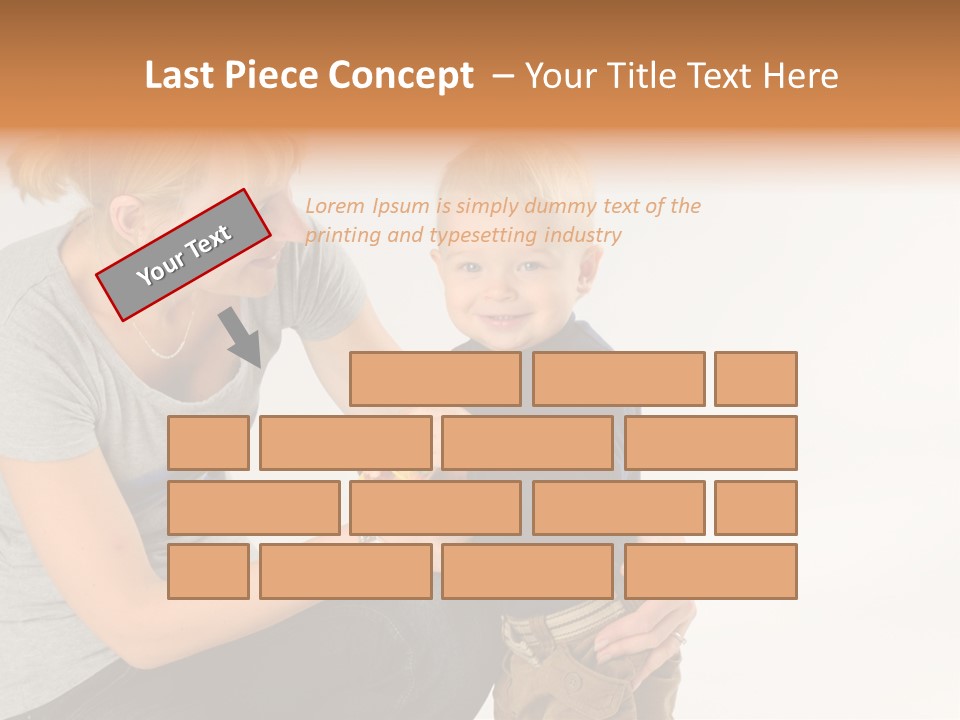 Amusement Diaper Isolated PowerPoint Template