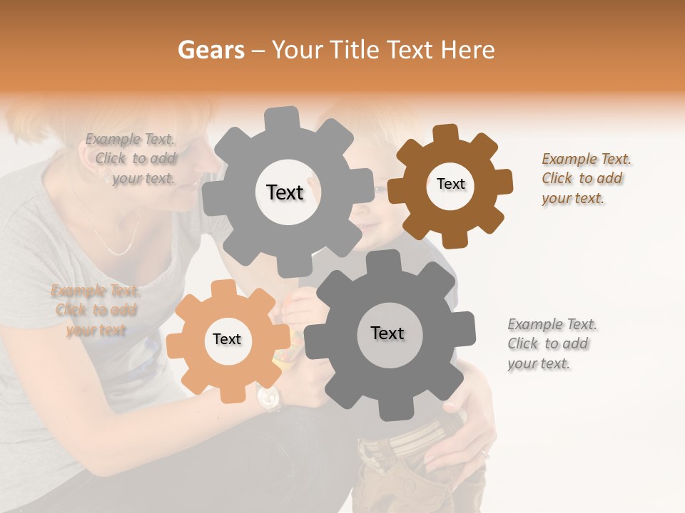 Amusement Diaper Isolated PowerPoint Template