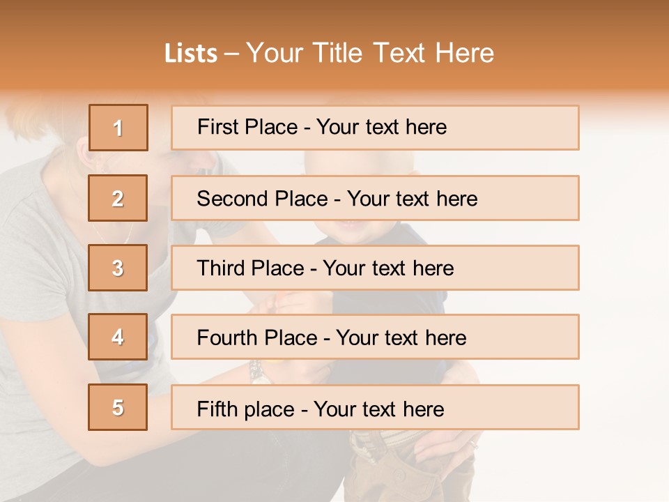 Amusement Diaper Isolated PowerPoint Template