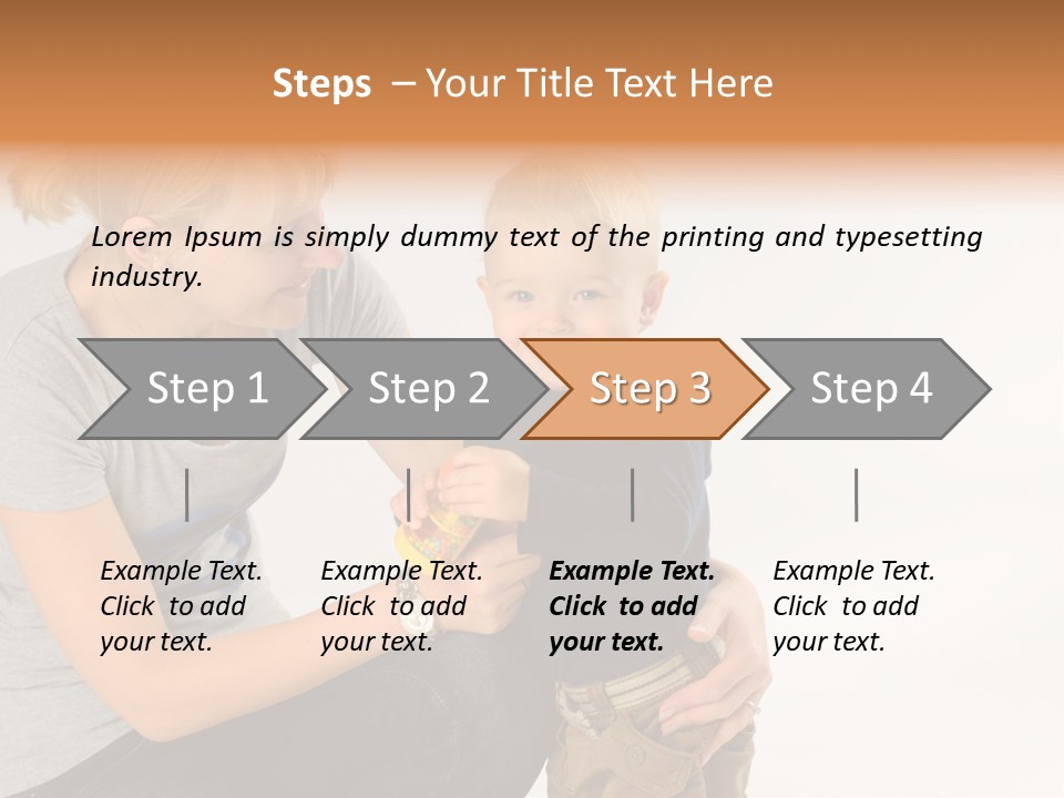 Amusement Diaper Isolated PowerPoint Template