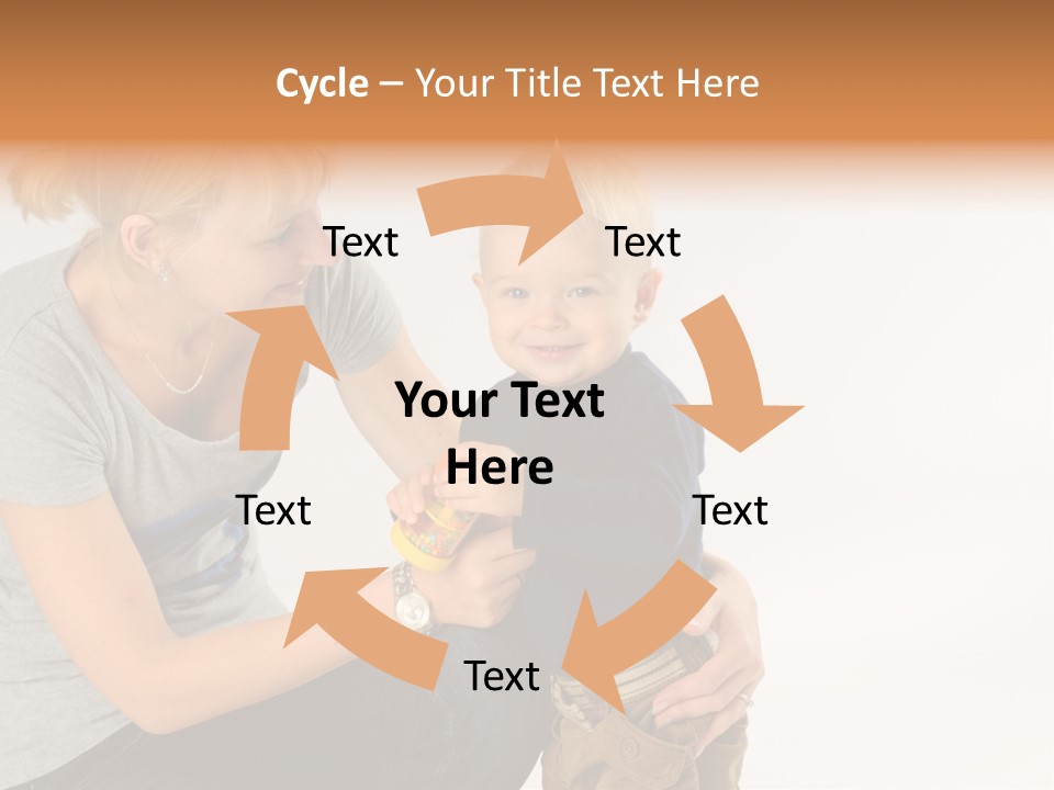 Amusement Diaper Isolated PowerPoint Template