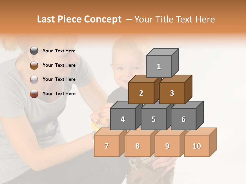 Amusement Diaper Isolated PowerPoint Template