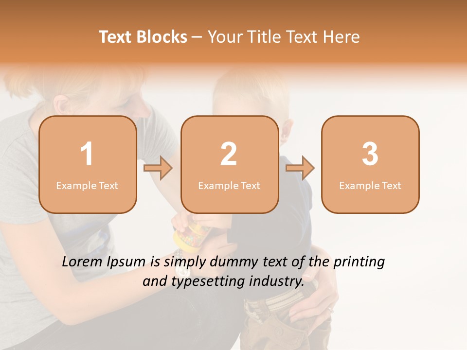 Amusement Diaper Isolated PowerPoint Template