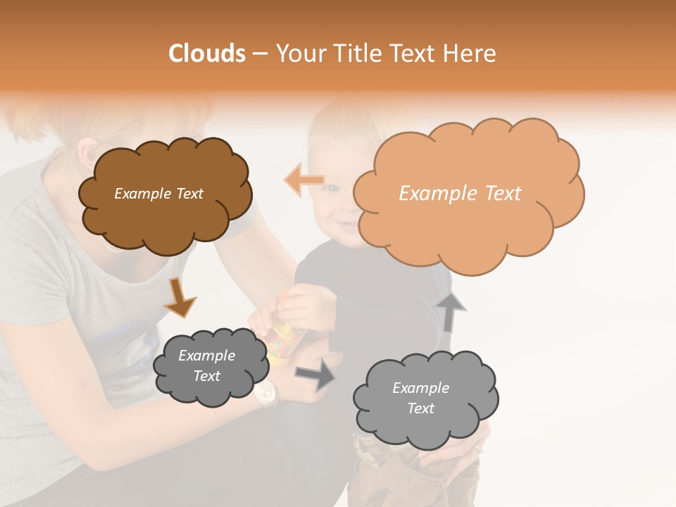 Amusement Diaper Isolated PowerPoint Template