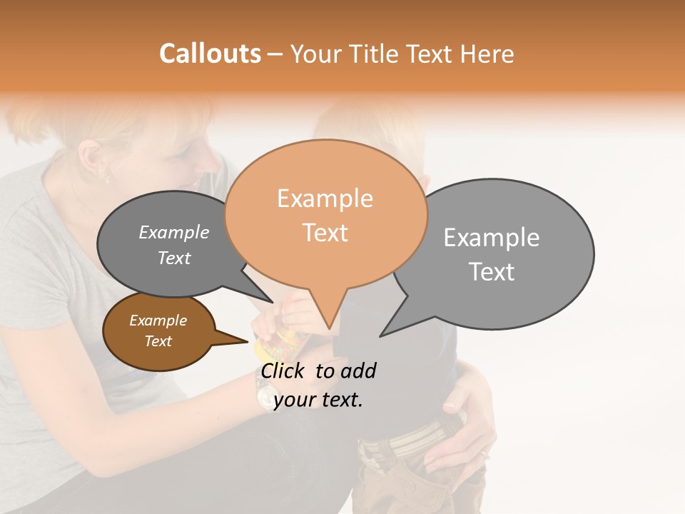 Amusement Diaper Isolated PowerPoint Template