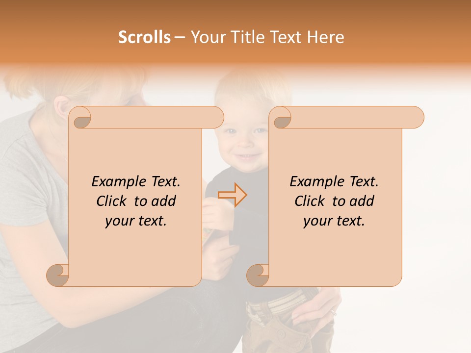 Amusement Diaper Isolated PowerPoint Template