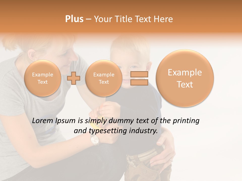 Amusement Diaper Isolated PowerPoint Template