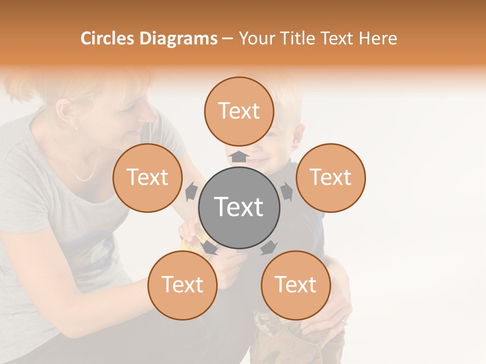 Amusement Diaper Isolated PowerPoint Template