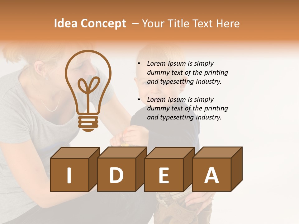 Amusement Diaper Isolated PowerPoint Template