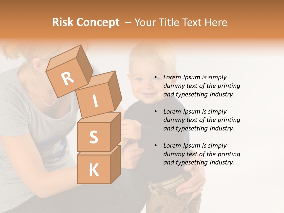 Amusement Diaper Isolated PowerPoint Template