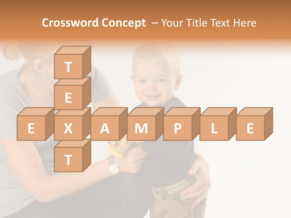 Amusement Diaper Isolated PowerPoint Template