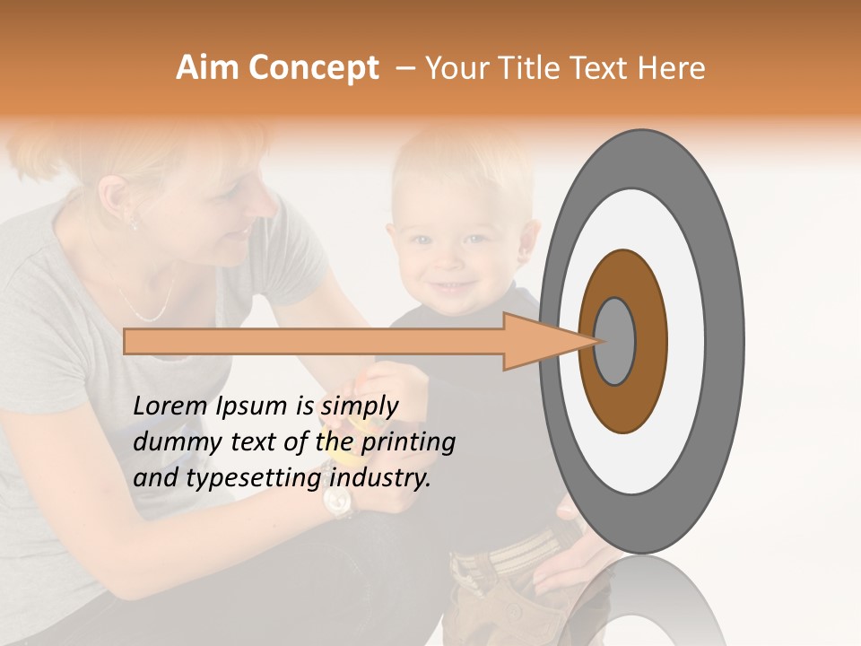Amusement Diaper Isolated PowerPoint Template