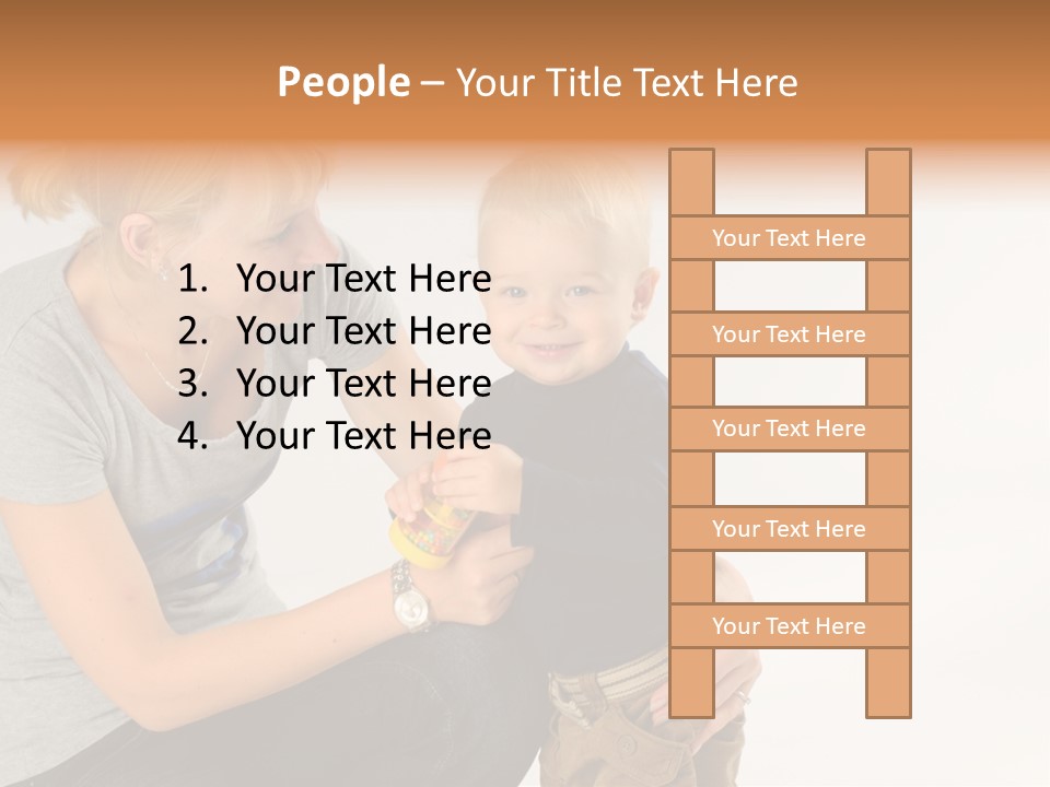 Amusement Diaper Isolated PowerPoint Template