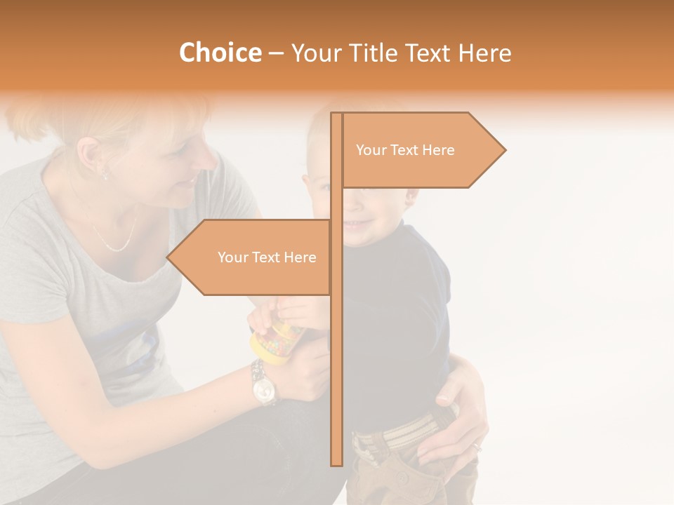 Amusement Diaper Isolated PowerPoint Template