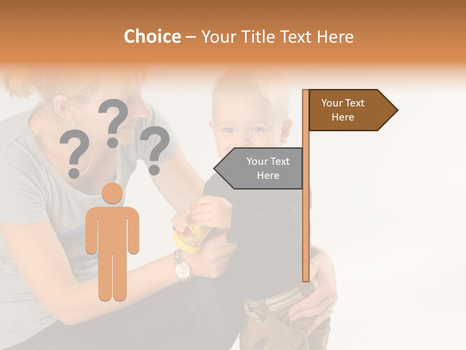 Amusement Diaper Isolated PowerPoint Template