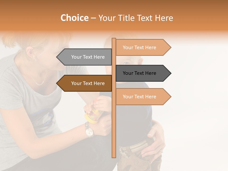 Amusement Diaper Isolated PowerPoint Template