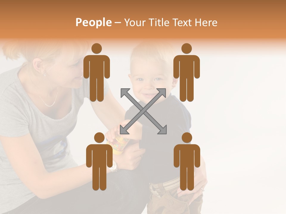 Amusement Diaper Isolated PowerPoint Template