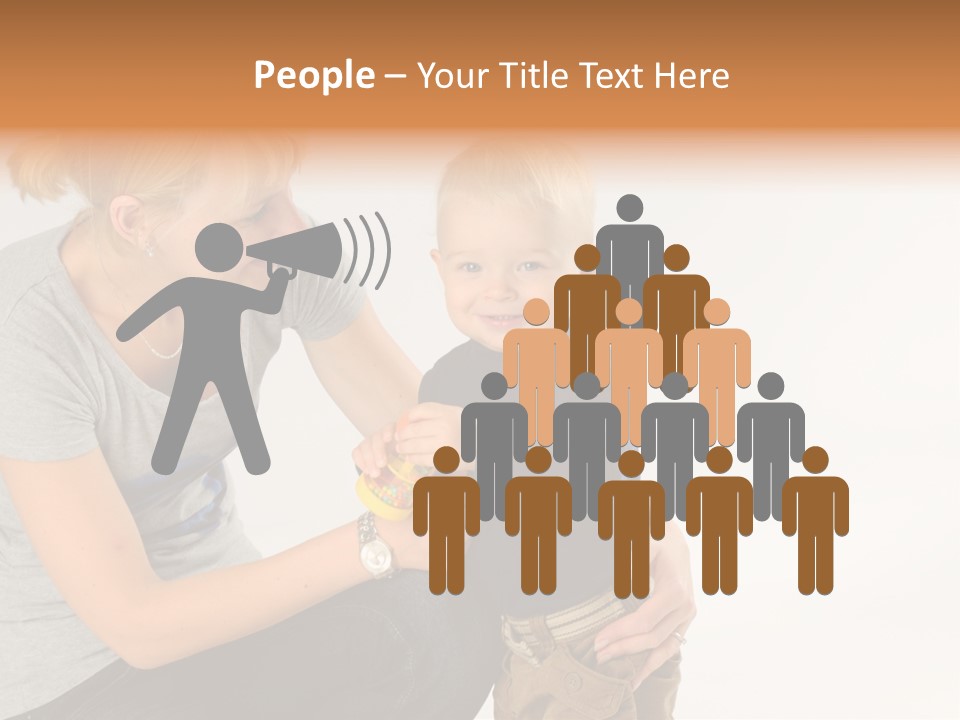 Amusement Diaper Isolated PowerPoint Template