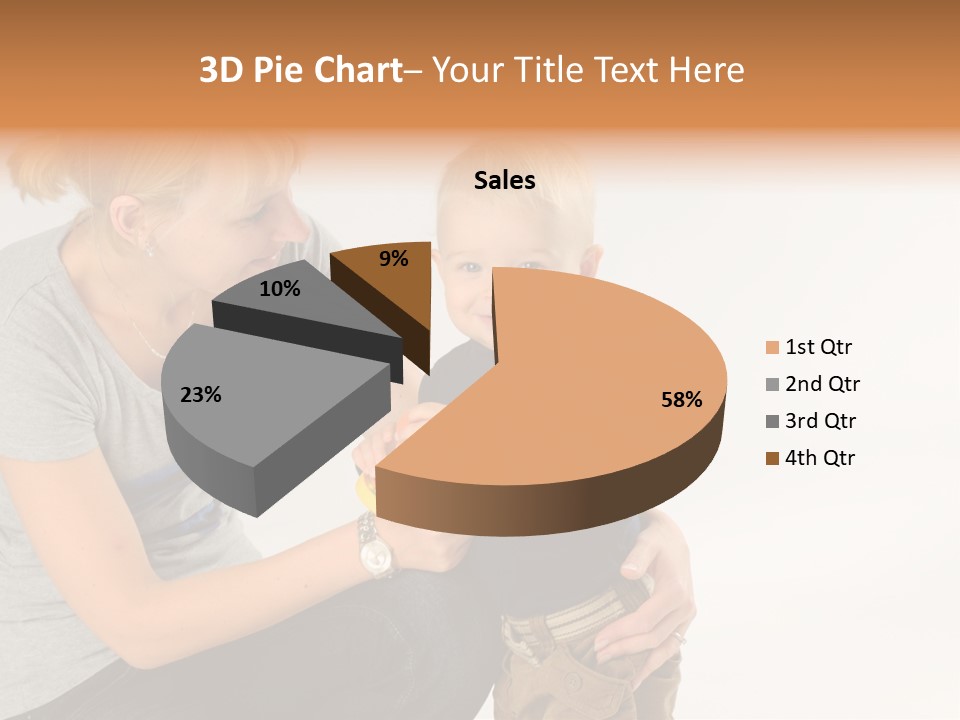 Amusement Diaper Isolated PowerPoint Template