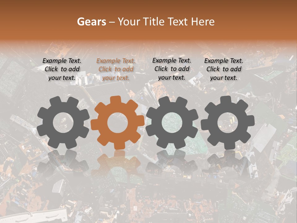 Pile Part Electronic PowerPoint Template