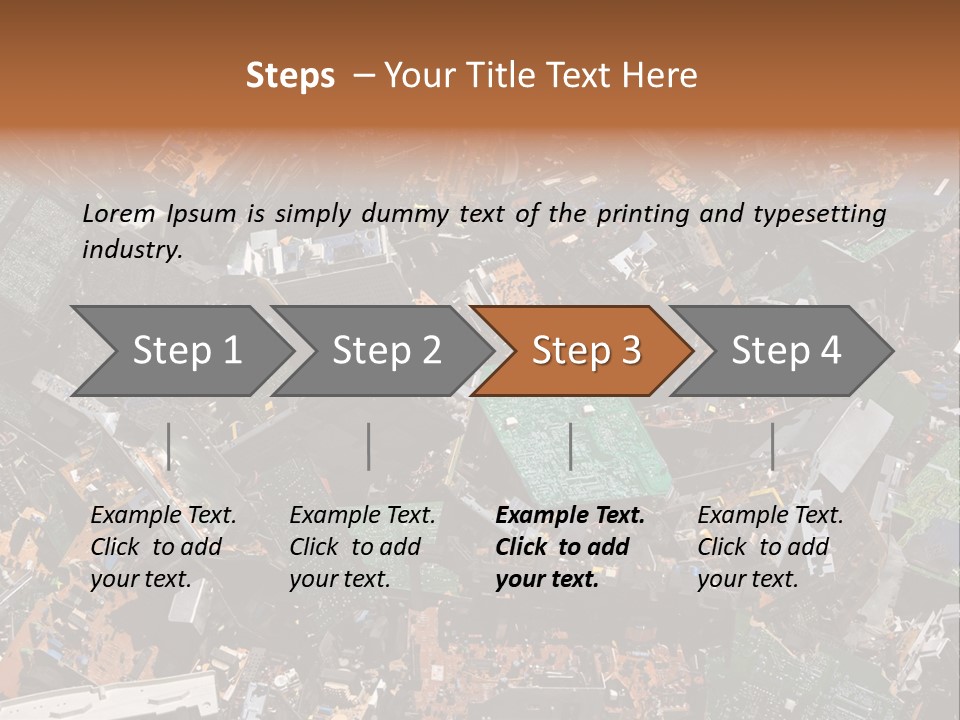 Pile Part Electronic PowerPoint Template