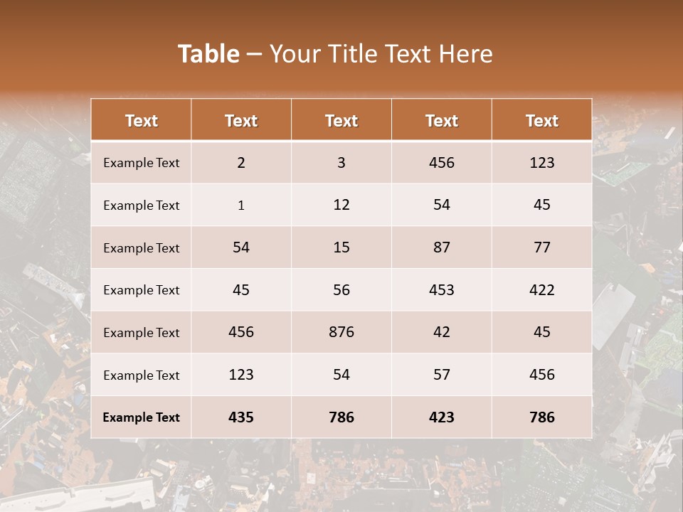 Pile Part Electronic PowerPoint Template