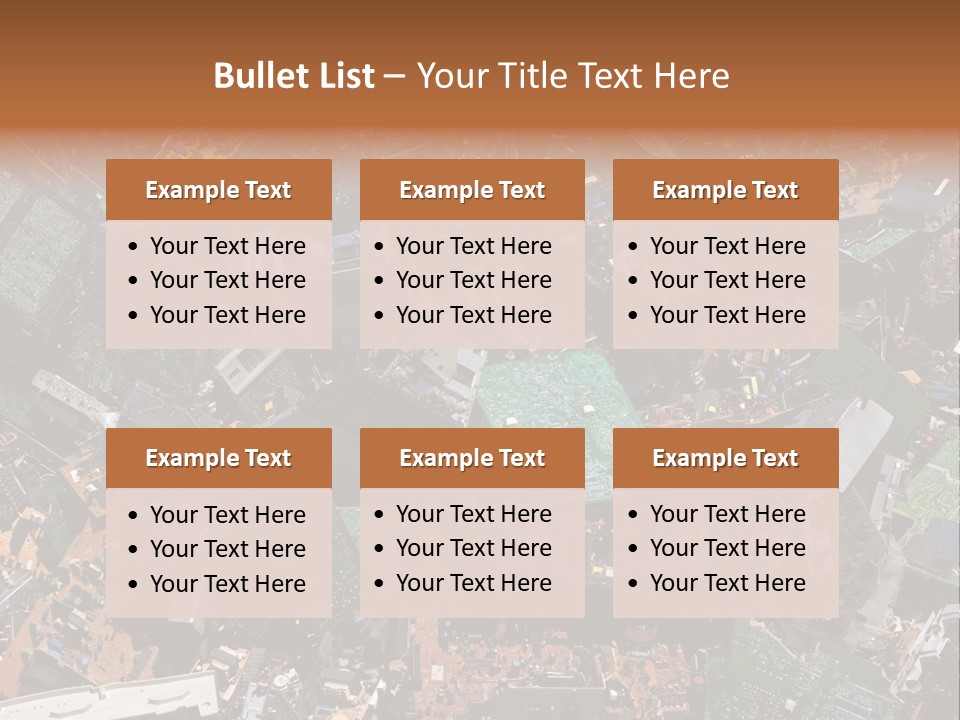 Pile Part Electronic PowerPoint Template