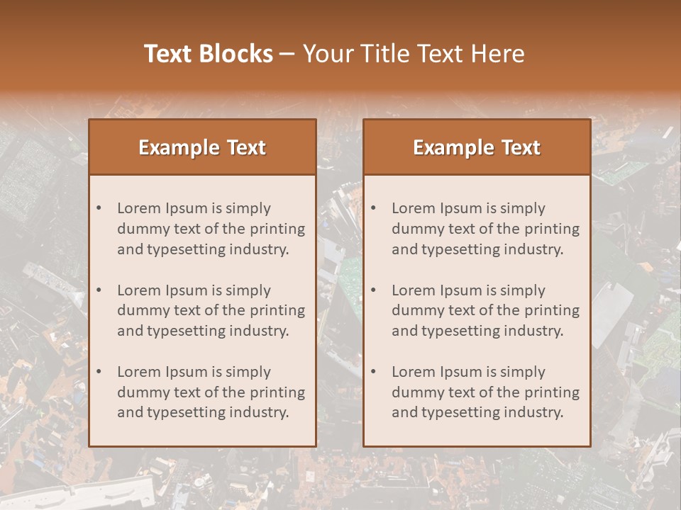Pile Part Electronic PowerPoint Template