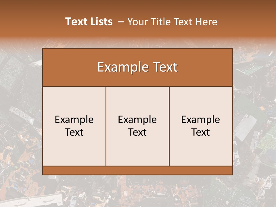 Pile Part Electronic PowerPoint Template