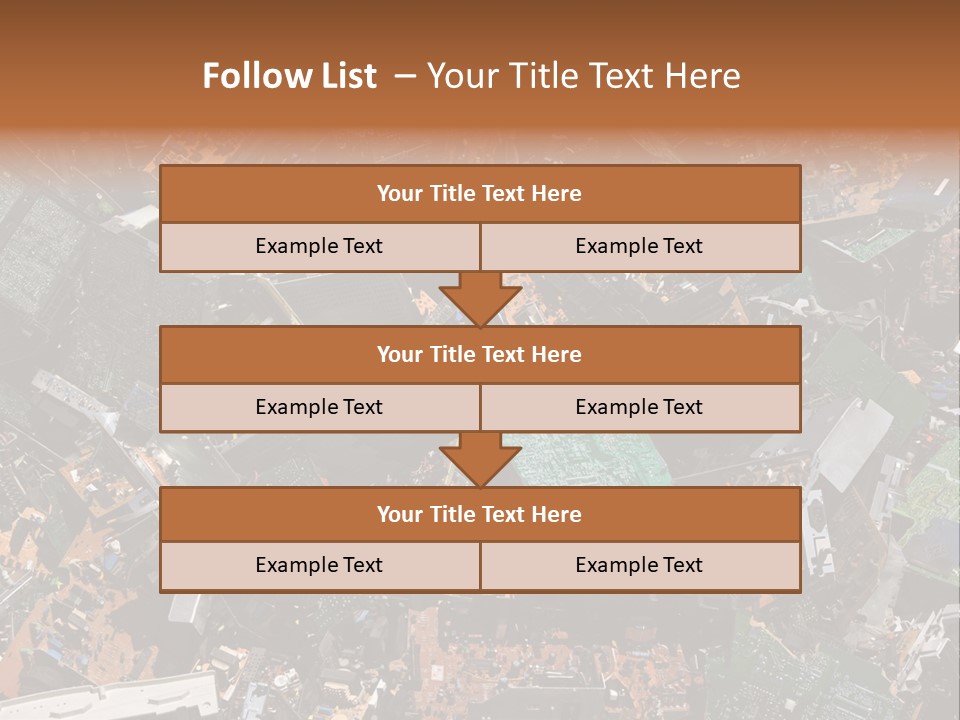 Pile Part Electronic PowerPoint Template