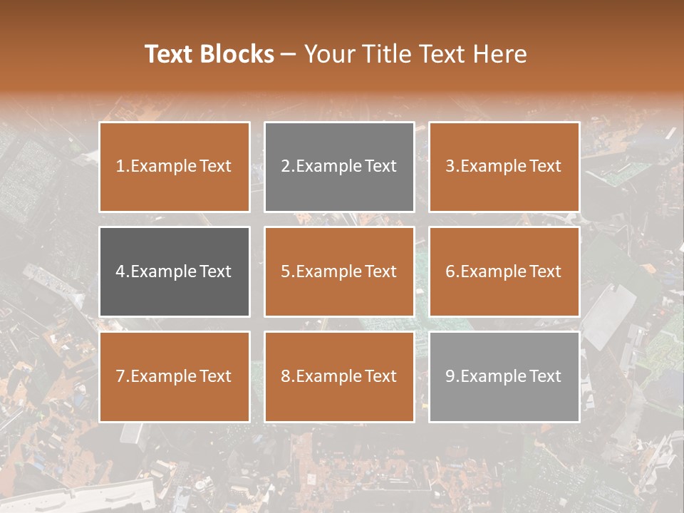 Pile Part Electronic PowerPoint Template