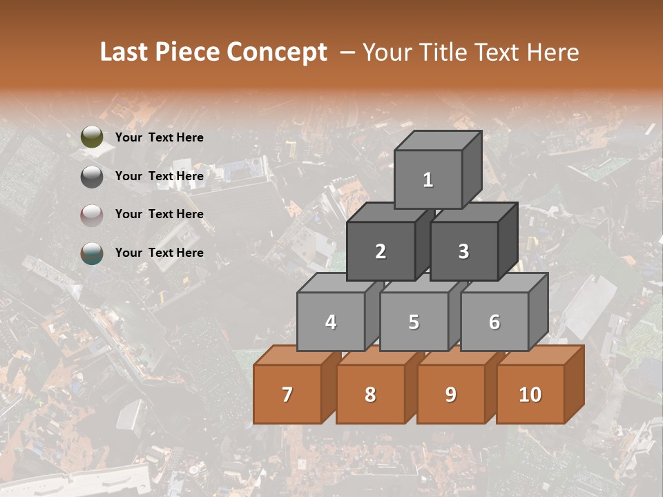 Pile Part Electronic PowerPoint Template