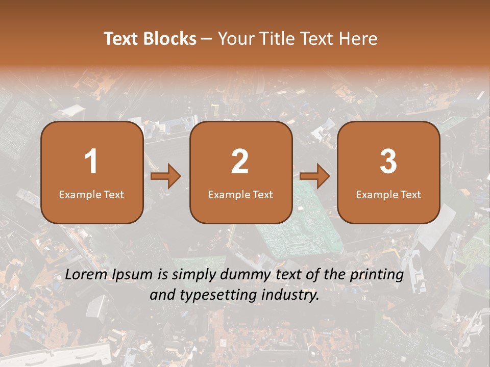Pile Part Electronic PowerPoint Template