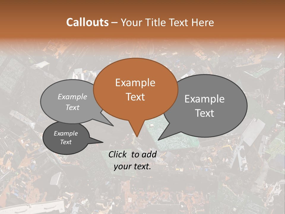 Pile Part Electronic PowerPoint Template