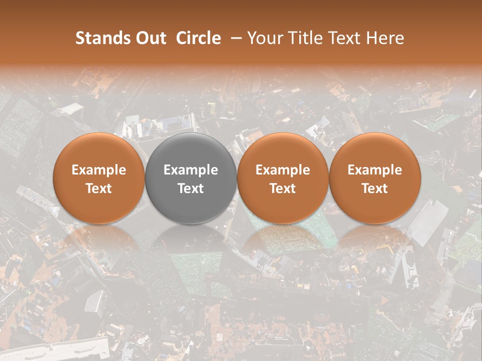 Pile Part Electronic PowerPoint Template