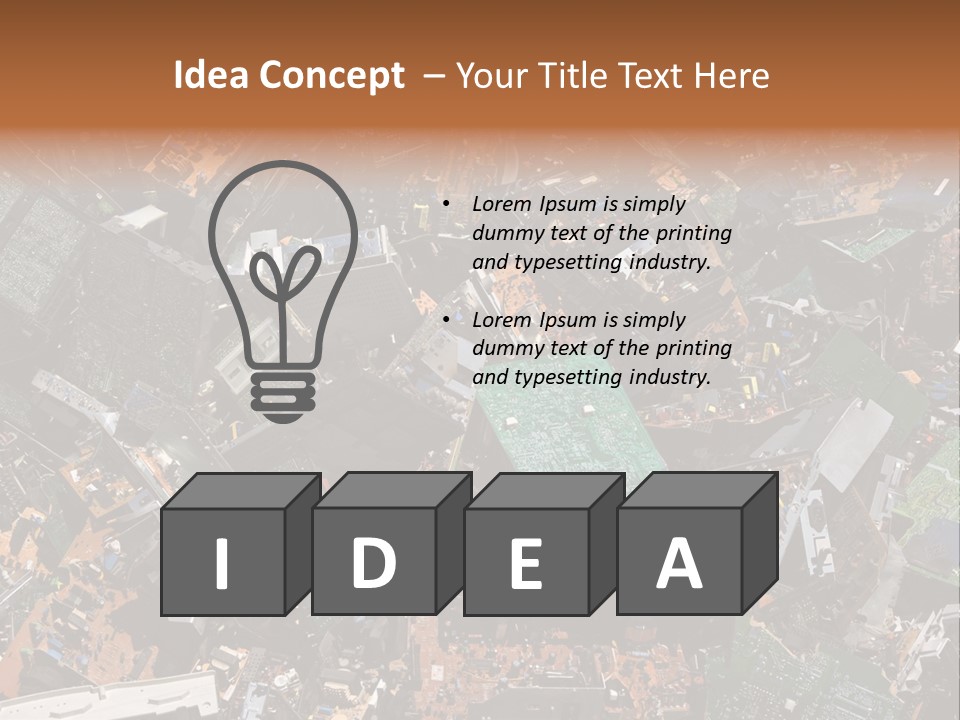 Pile Part Electronic PowerPoint Template