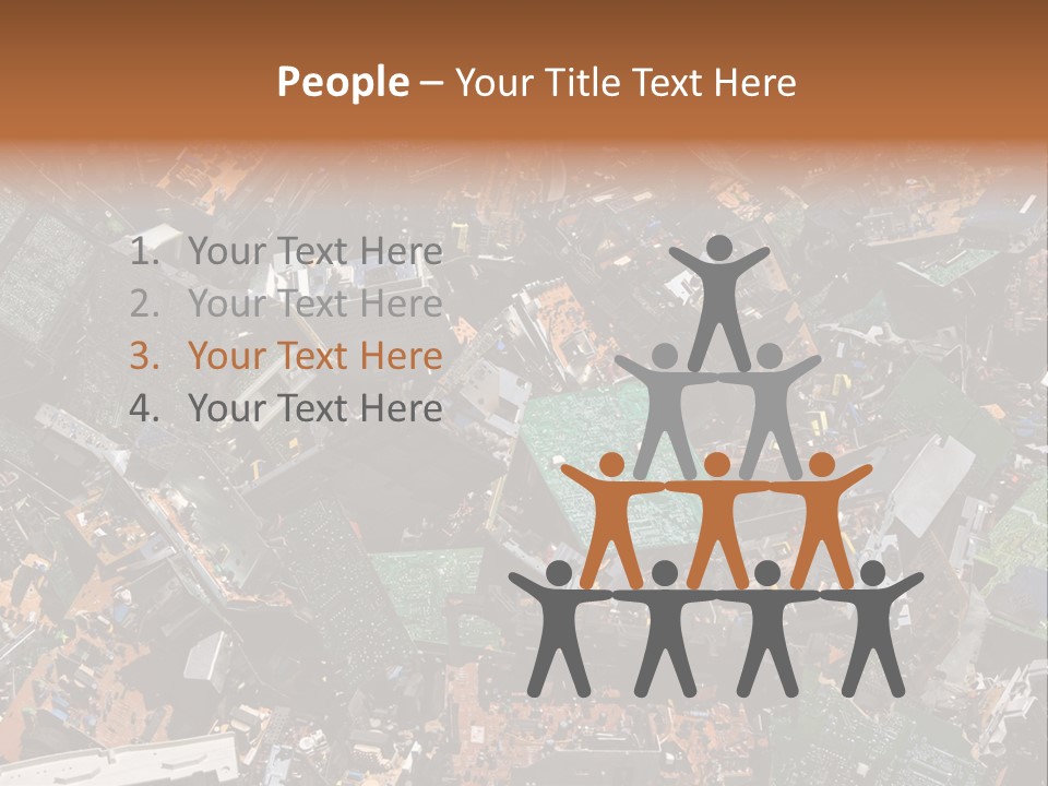 Pile Part Electronic PowerPoint Template