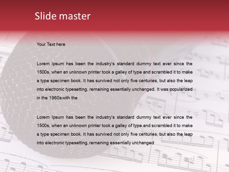 Note Patterns Music PowerPoint Template