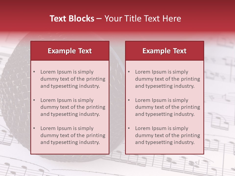 Note Patterns Music PowerPoint Template
