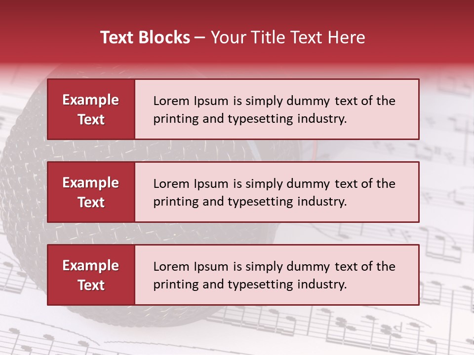 Note Patterns Music PowerPoint Template