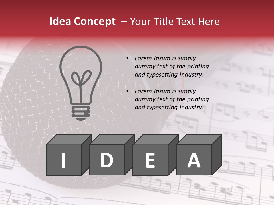 Note Patterns Music PowerPoint Template