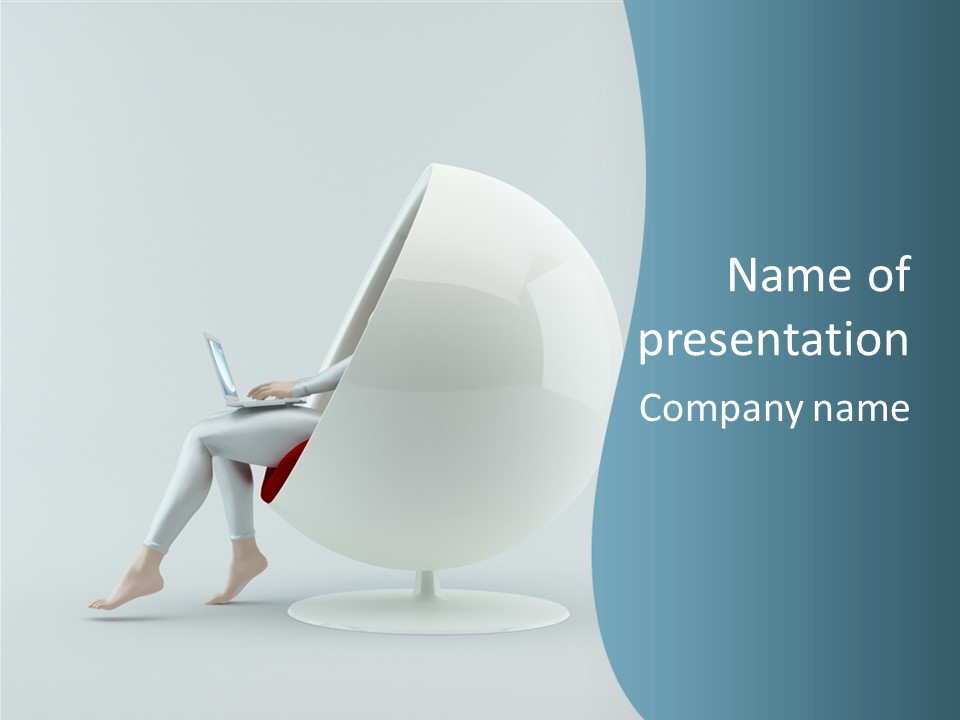 Modern Communication Person PowerPoint Template