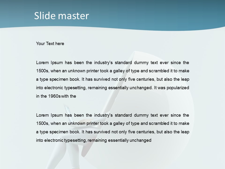 Modern Communication Person PowerPoint Template