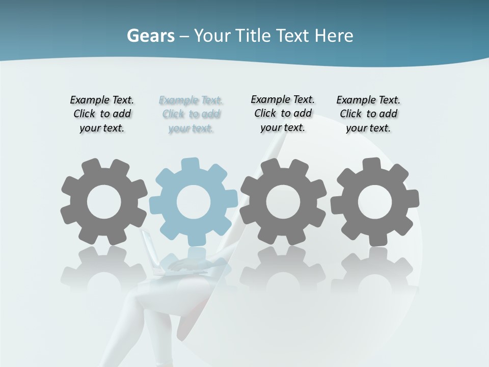 Modern Communication Person PowerPoint Template